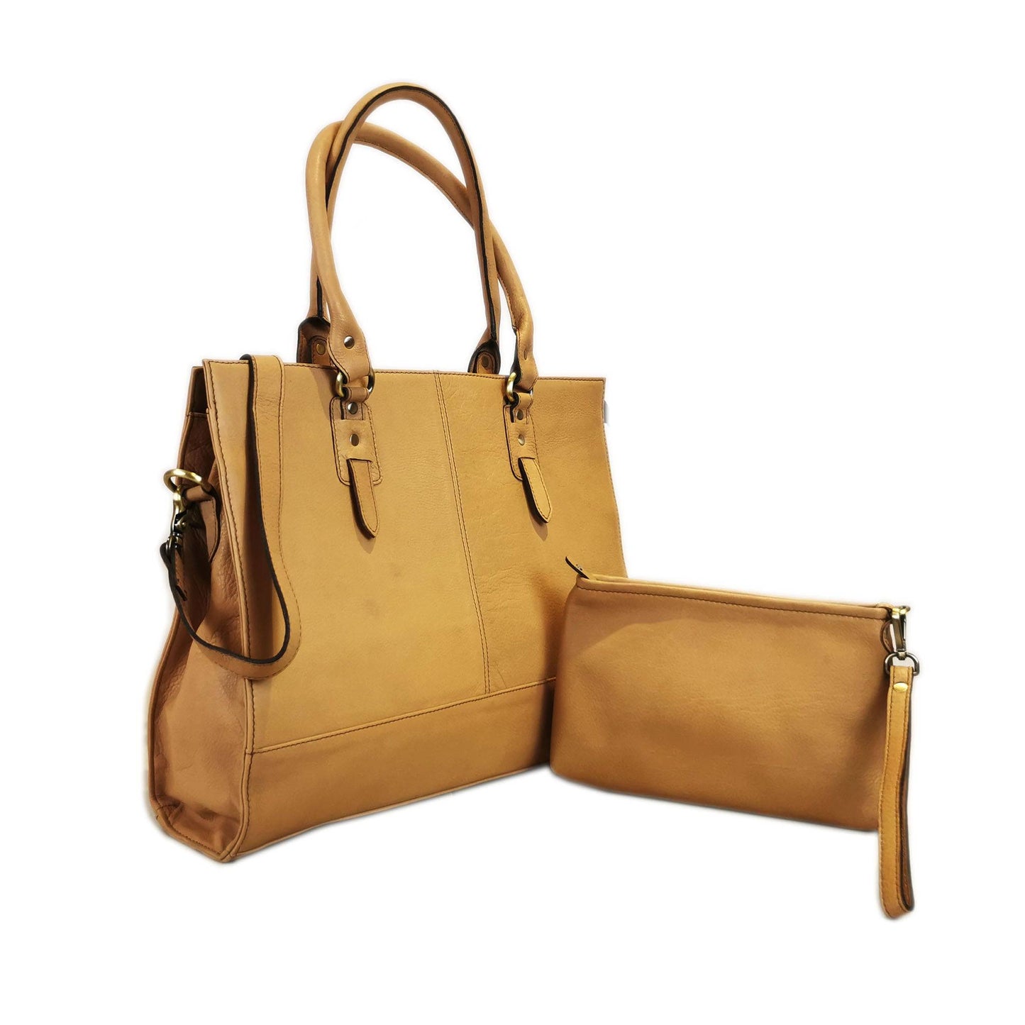 The Signature 17" Bag, Beige