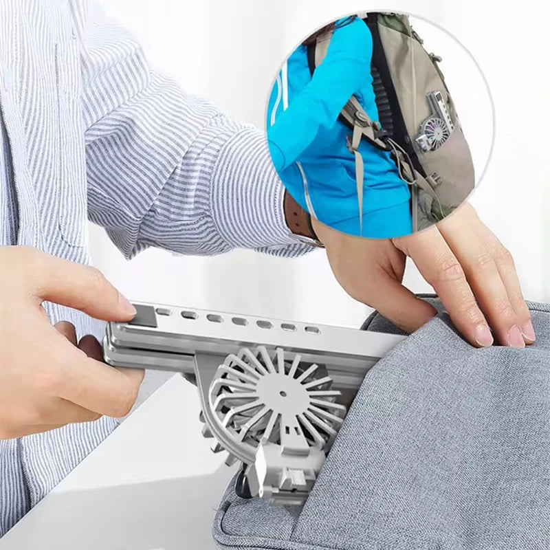 16 Colorful Light Portable Aluminum Laptop Holder Cooling Fan Desk Notebook Stand for 17 Inches Tablet PC