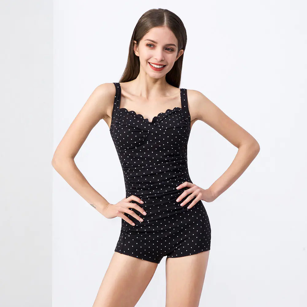 Traje de baño de una pieza para mujer con ajuste y soporte modestos