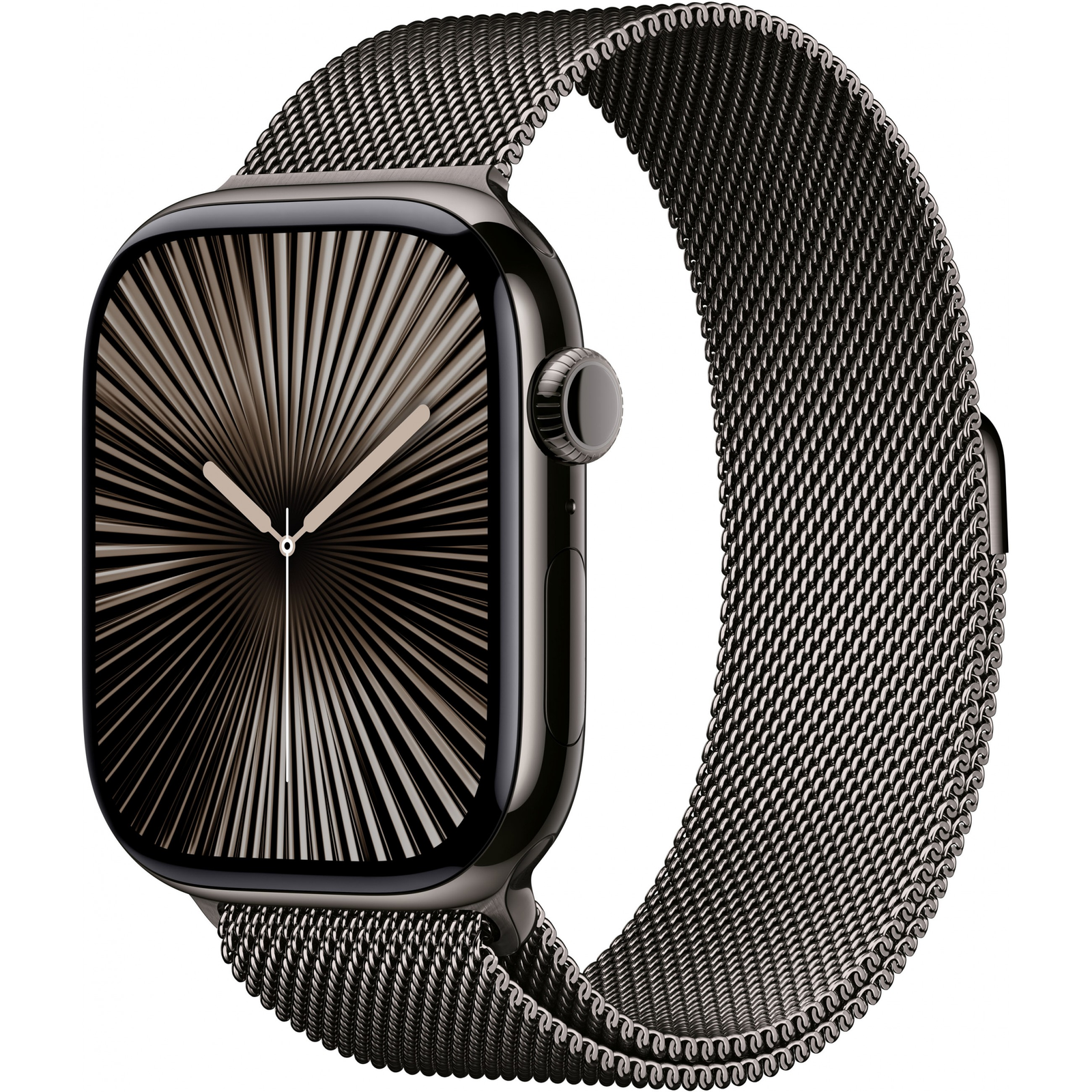 Reloj inteligente Apple Watch Series 10 con GPS, 46 mm, correa de malla fina, correa de muñeca, talla M/L (MWYW3QF/A)