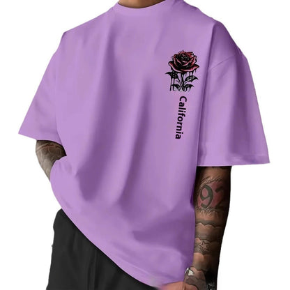Unisex Wear  Rose Graphic T-shirt