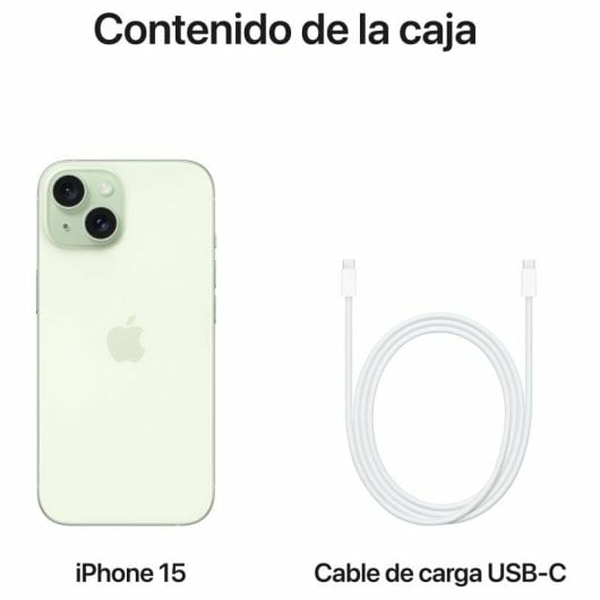Teléfono inteligente Apple iPhone 15 6,1" 128 GB Verde