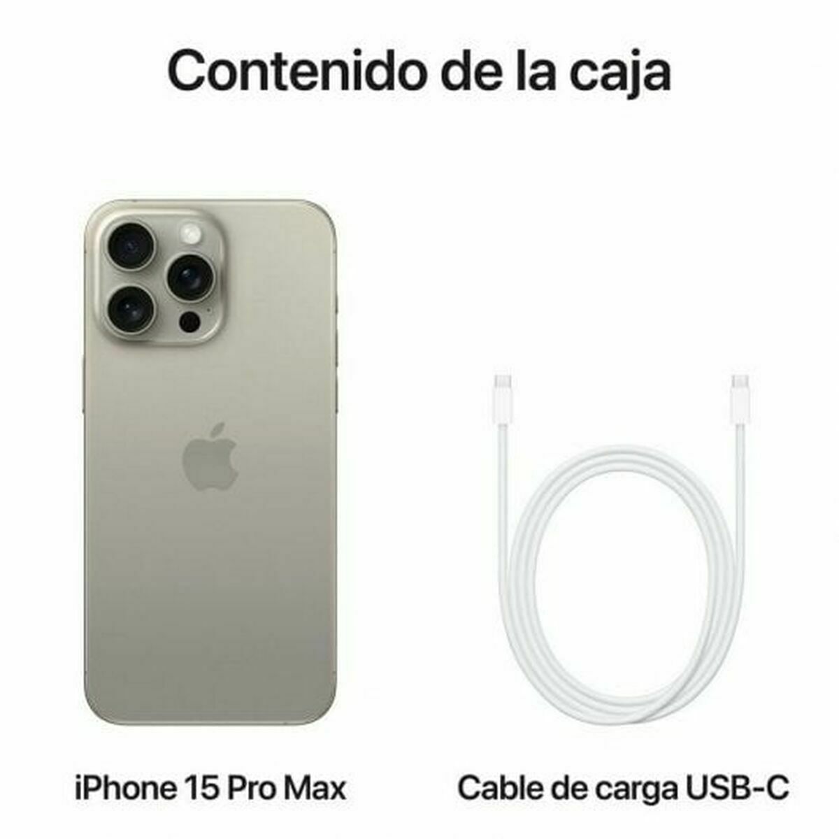 Teléfono inteligente Apple iPhone 15 Pro Max 6,7" 512 GB Titanio
