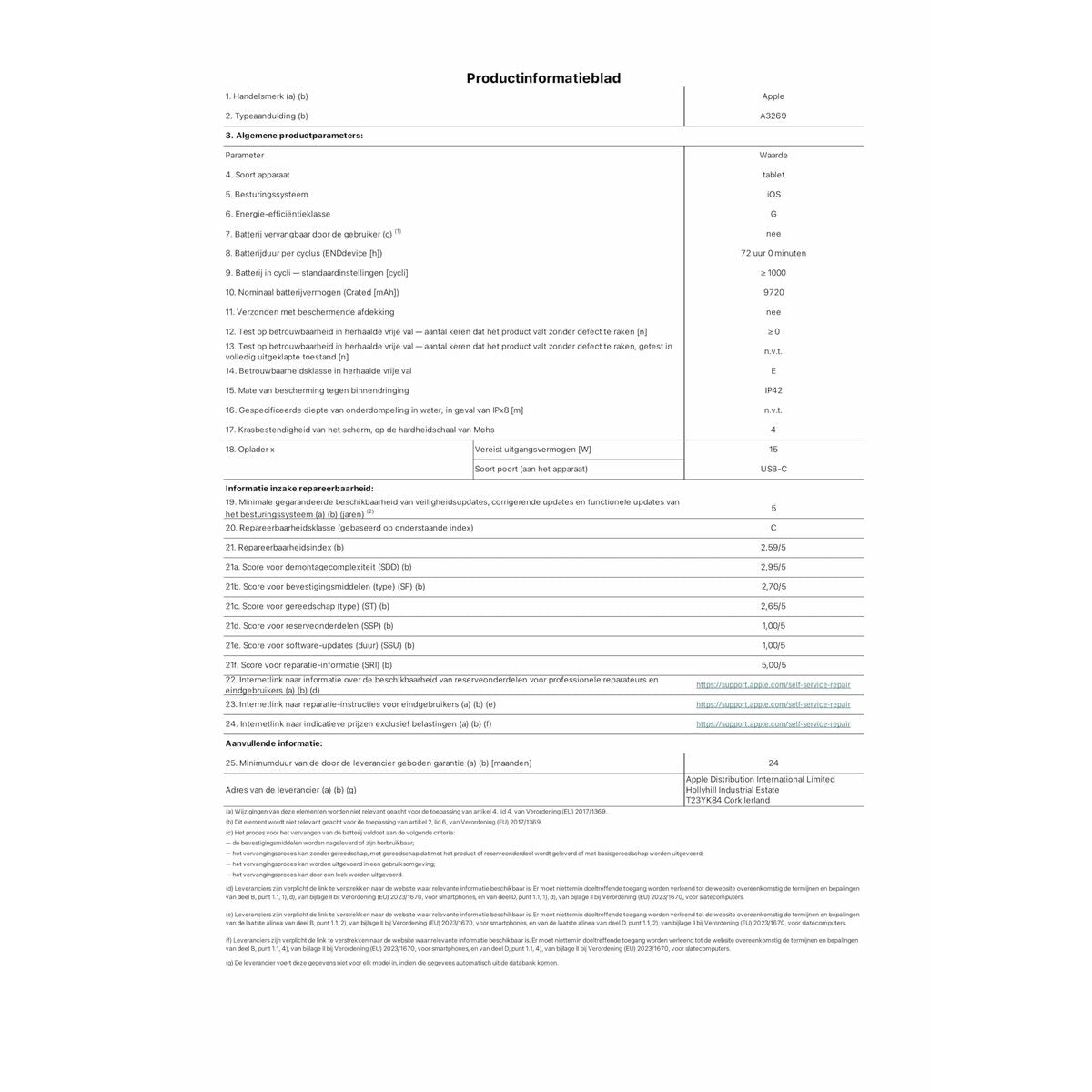 Tablet Apple iPad Air 13" Octa Core 8 GB RAM 128 GB Blue