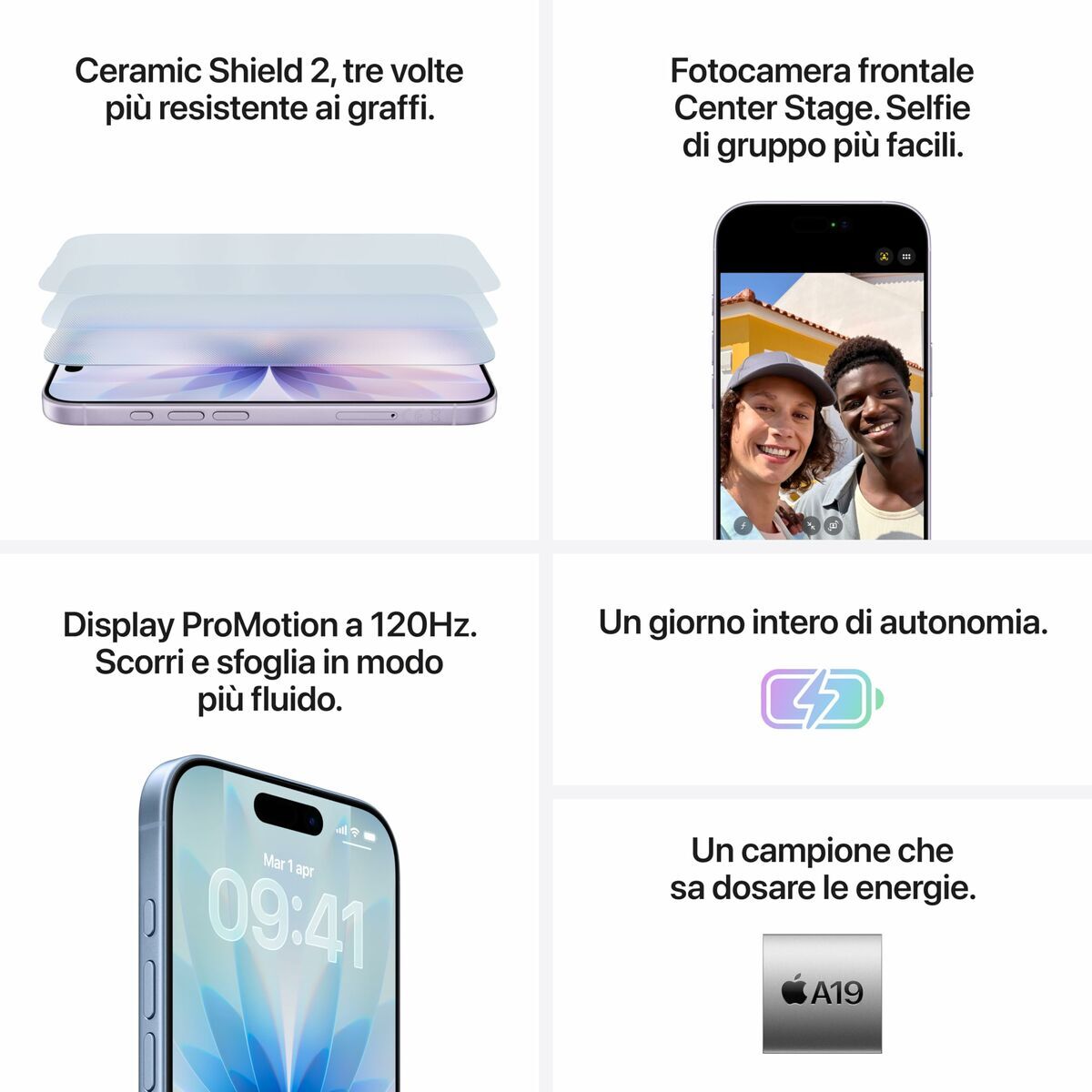 Smartphone Apple iPhone 17 6,3" Hexa Core 8 GB RAM 256 GB Verde