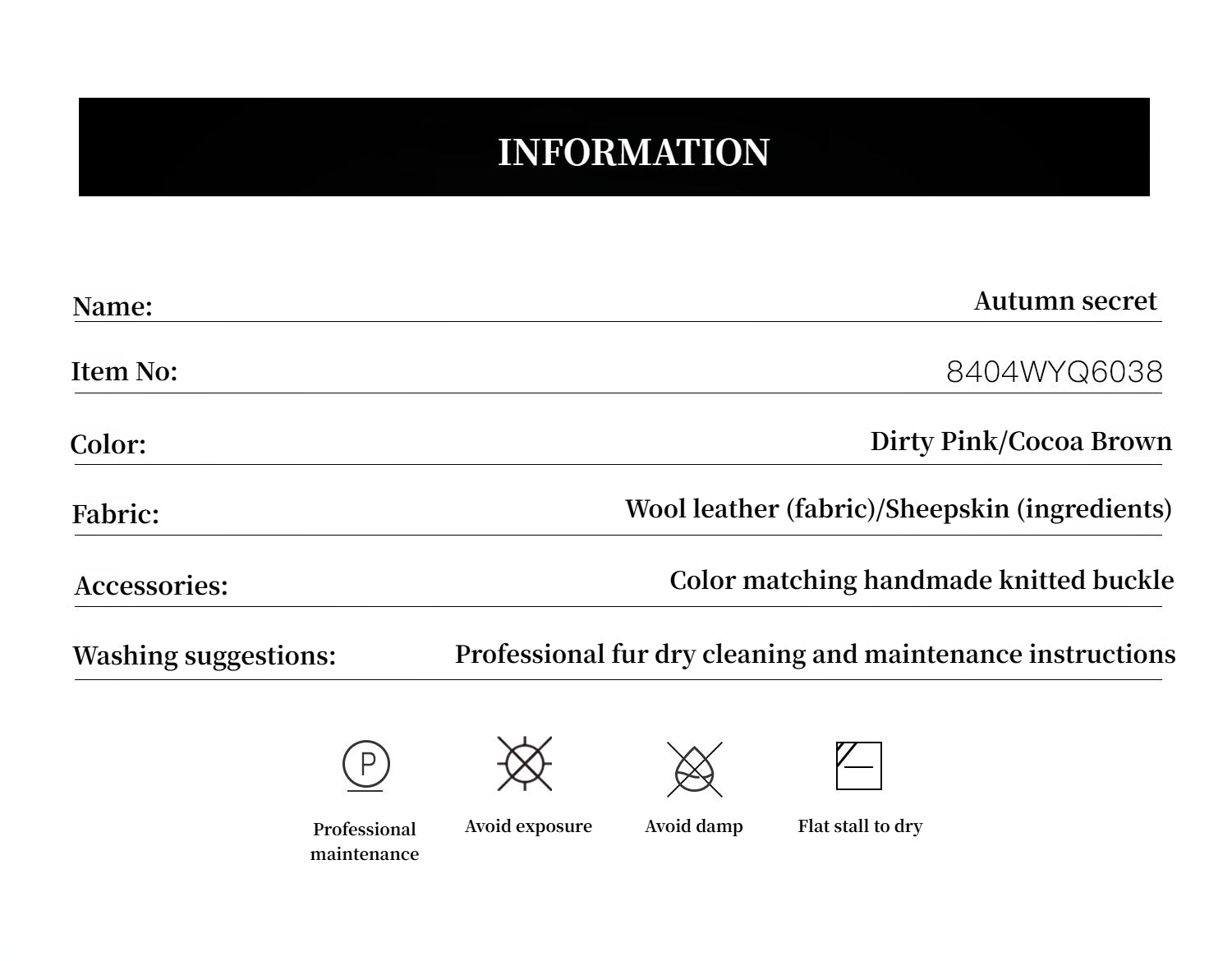 جاكيت قصير من جلد الغنم بنمط "سر الخريف" ذو ياقة وردية اللون، بنمط توسكاني مستقيم من الفرو