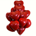 NNETM Juego de 20 globos de corazón rojo de 25 cm