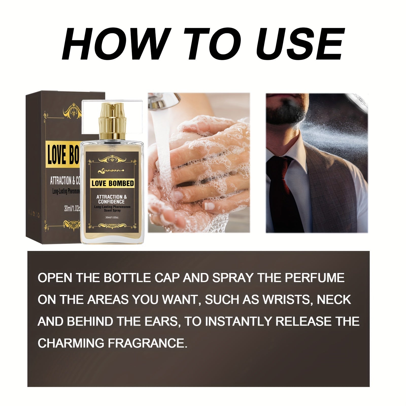 Aceite de perfume de feromonas para la confianza