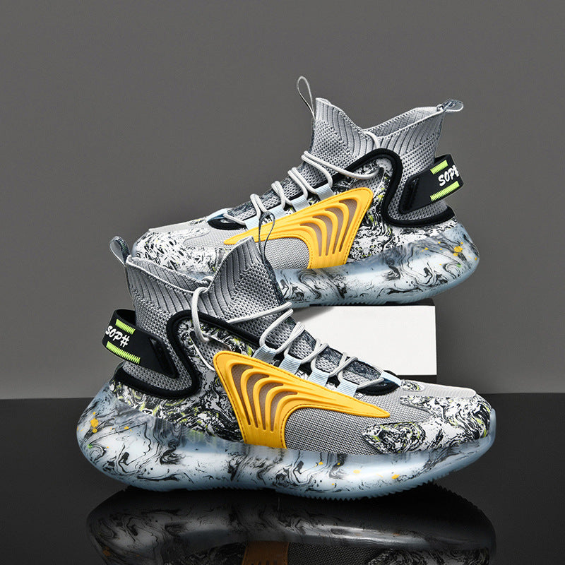 Zapatillas de deporte transpirables de suela gruesa Old Leisure