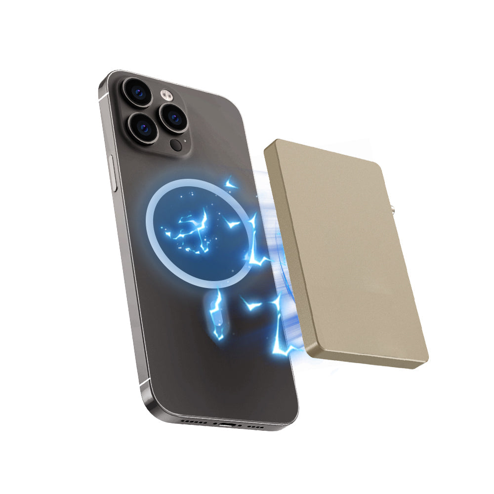 Cartera TOYFID de aluminio desplegable con RFID, delgada y básica, personalizada para tarjetas, para hombre 