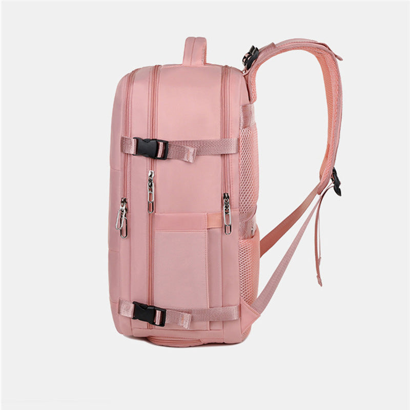 Nueva mochila de viaje para mujer, de gran capacidad, para equipaje seco y húmedo, ideal para estudiantes universitarios.