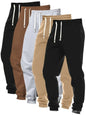 Men's Solid-Colored Jogger Pants Pack Of Five