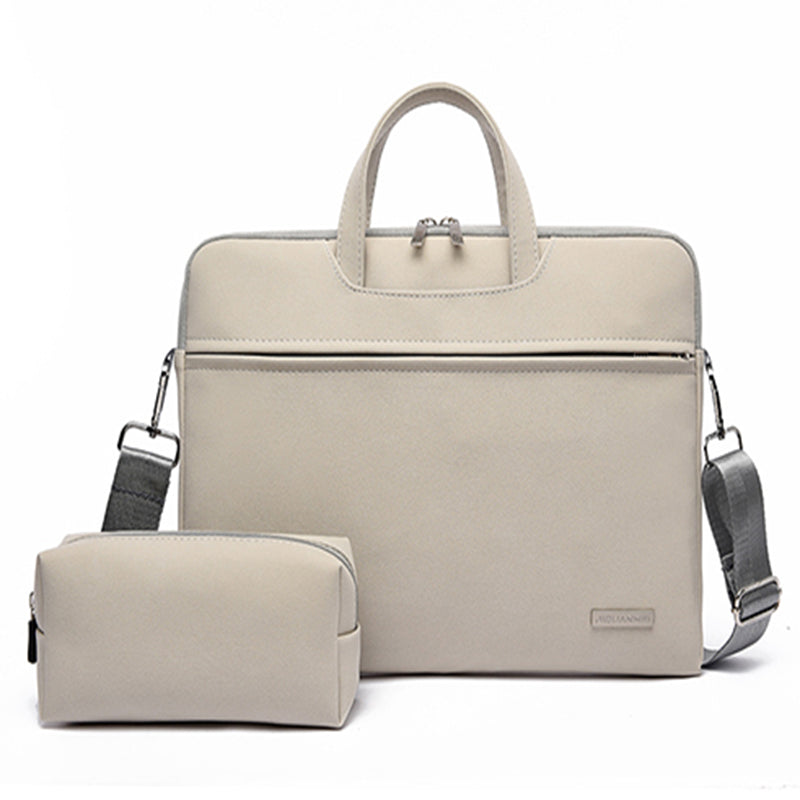 Bolso de piel sintética para portátil, maletín para MacBook Air de 13,3, 14 y 15,6 pulgadas, bolso de hombro para hombre y mujer.