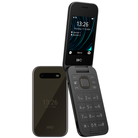 Nokia HMD 2660 Flip 4G Dual Sim Black (HMD-2660FLIP-4GDS-BK)