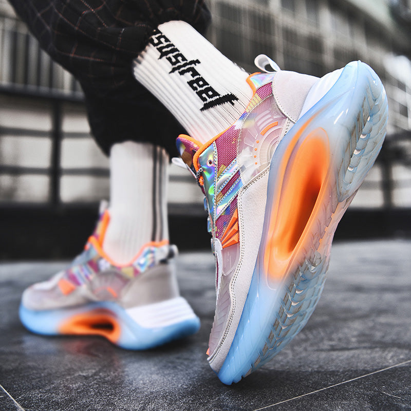 Zapatillas de baloncesto para estudiantes, zapatillas bajas para hombre, zapatillas deportivas y de ocio para hombre, versión coreana de la tendencia de zapatillas de running juveniles para todo tipo de partidos.