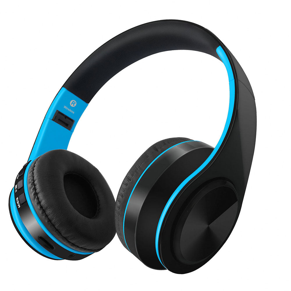 Auriculares inalámbricos HIFI con Bluetooth, estéreo, para música, FM, tarjeta SD, deportivos, con micrófono para PC