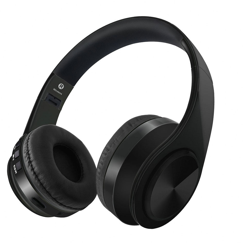 Auriculares inalámbricos HIFI con Bluetooth, estéreo, para música, FM, tarjeta SD, deportivos, con micrófono para PC