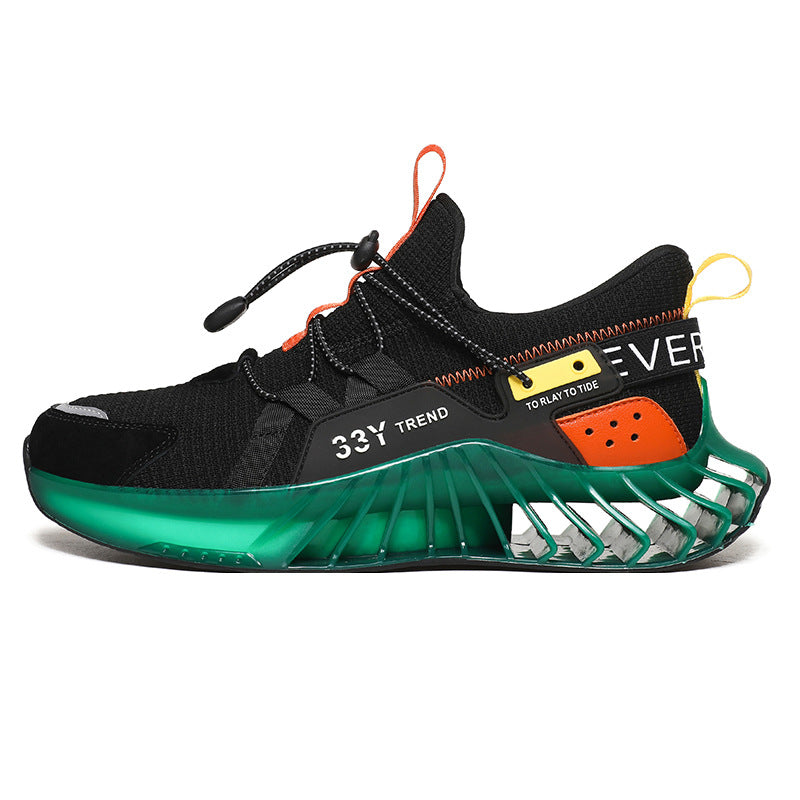 Zapatos de inyección de punta redonda y caña baja para hombre, calzado deportivo de uso diario, para otoño