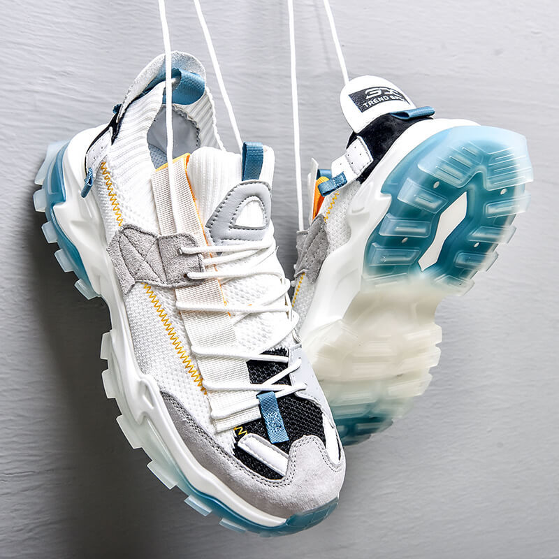 Zapatos casuales para parejas, zapatillas de deporte con red roja, zapatos de papá