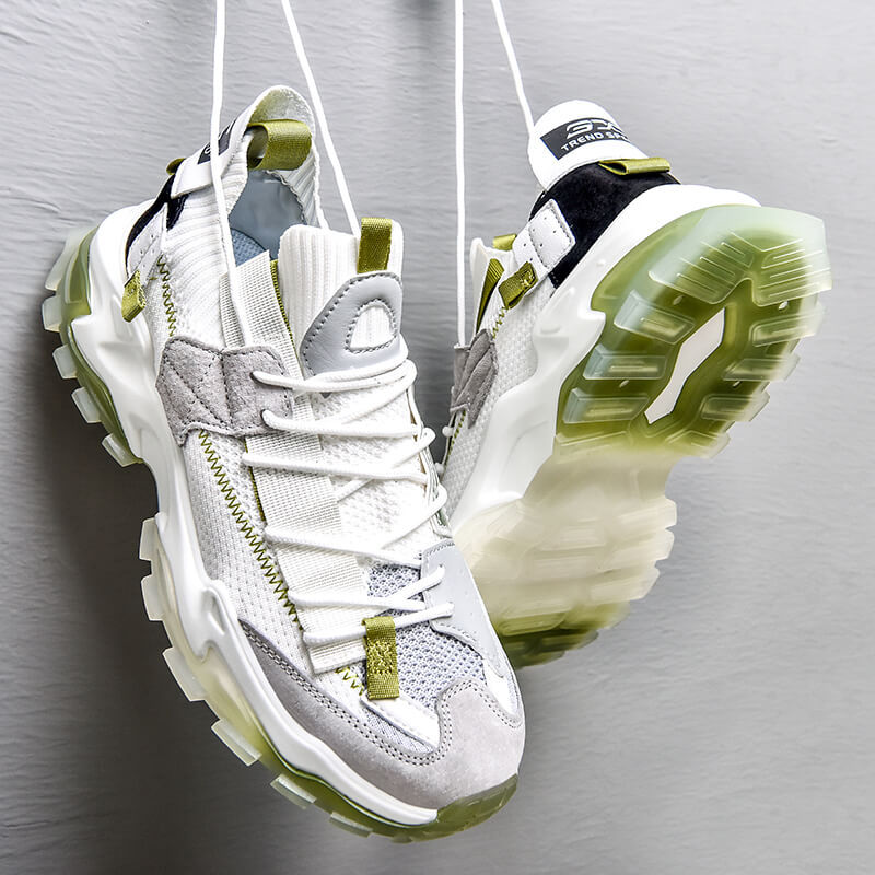 Zapatos casuales para parejas, zapatillas de deporte con red roja, zapatos de papá