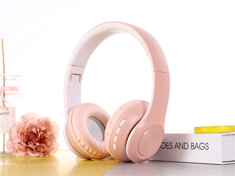 Auriculares inalámbricos HIFI con Bluetooth, estéreo, para música, FM, tarjeta SD, deportivos, con micrófono para PC