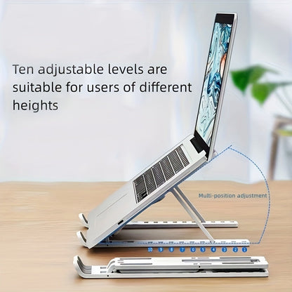 Adjustable Laptop Stand Foldable Desk Riser