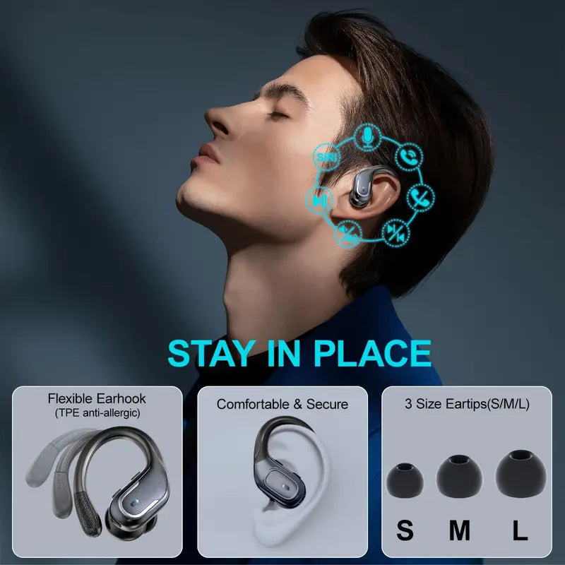 90H Wireless 5.3 Earbuds with ENC Noise Cancelling Mic