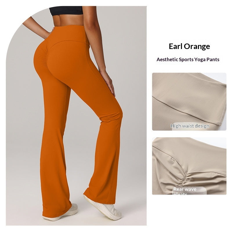 Pantalones acampanados para yoga, running y pilates que realzan los glúteos