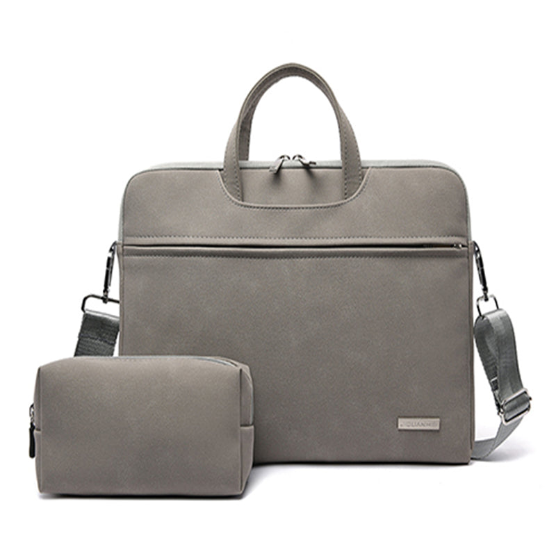 Bolso de piel sintética para portátil, maletín para MacBook Air de 13,3, 14 y 15,6 pulgadas, bolso de hombro para hombre y mujer.