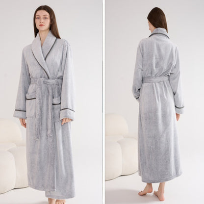 Thick Night-robe Flannel Couple Models