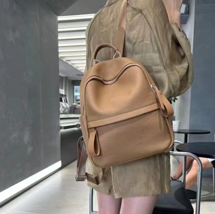 Mochila de cuero Baidu de alta calidad