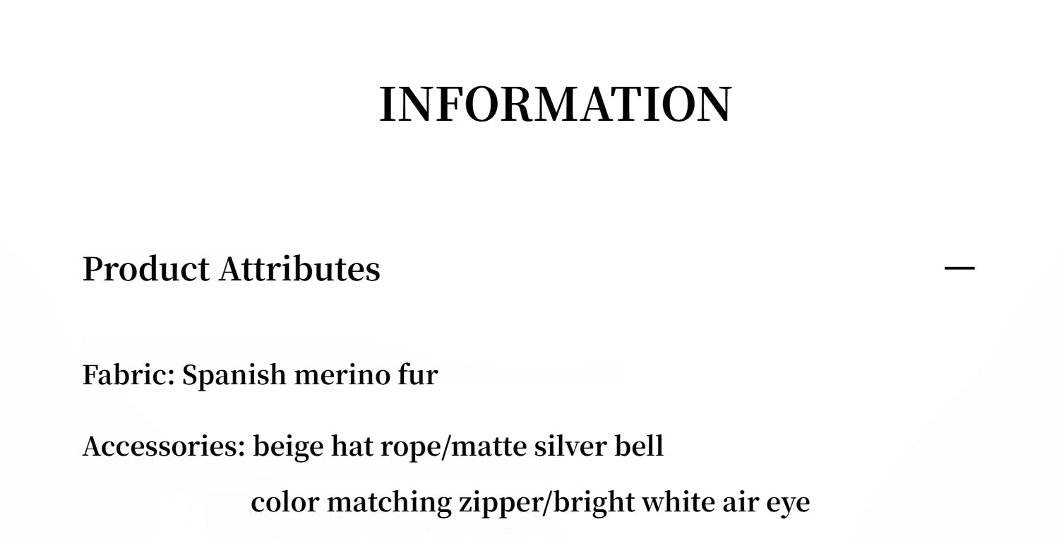 Abrigo informal de piel de oveja merino con capucha y hombros caídos "Otaru Snow" para mujer