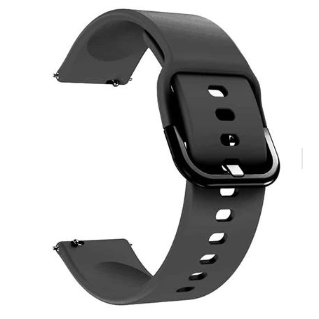 Curea smartwatch, MyBandz, Silicon, 20mm, Negru (20SKU6132)