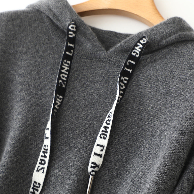 Traje de cachemira con capucha de oveja tibetana para otoño e invierno