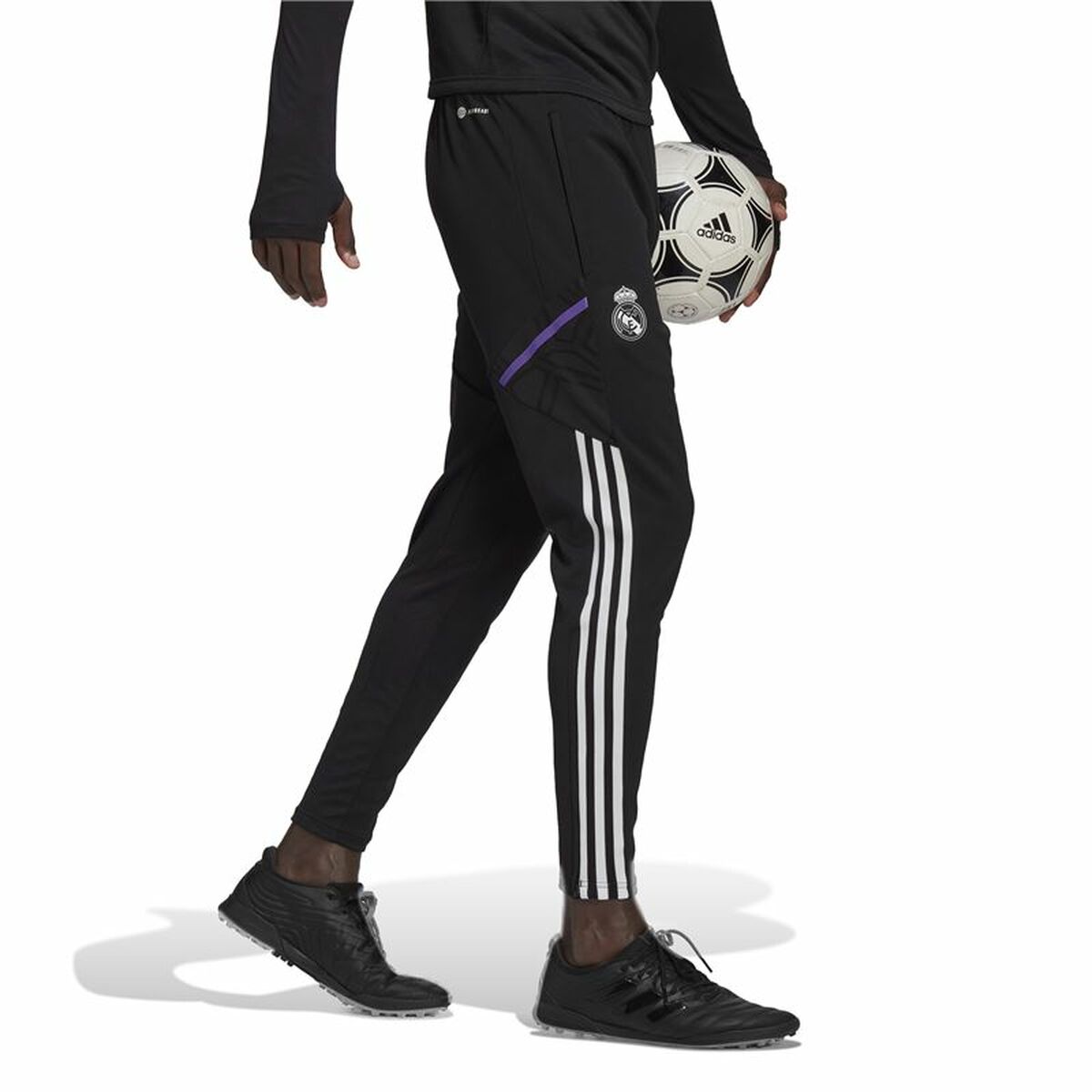 Pantalón de entrenamiento de fútbol para adultos Real Madrid CF Condivo 22 Negro Hombre