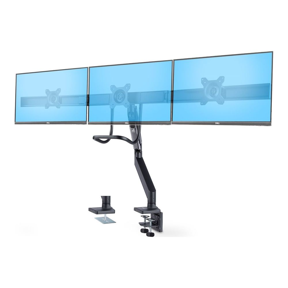 StarTech.com 3M1A3SG-MONITOR-ARM držiak / stojan na monitory 68,6 cm (27") Stôl Čierna, Strieborná (3M1A3SG-MONITOR-ARM)