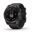 Garmin Fenix ​​7X Pro Sapphire Solar okosóra szürke DLC titanio, fekete szilikon szíjjal (010-02778-11) (010-02778-11) (010-02778-11)