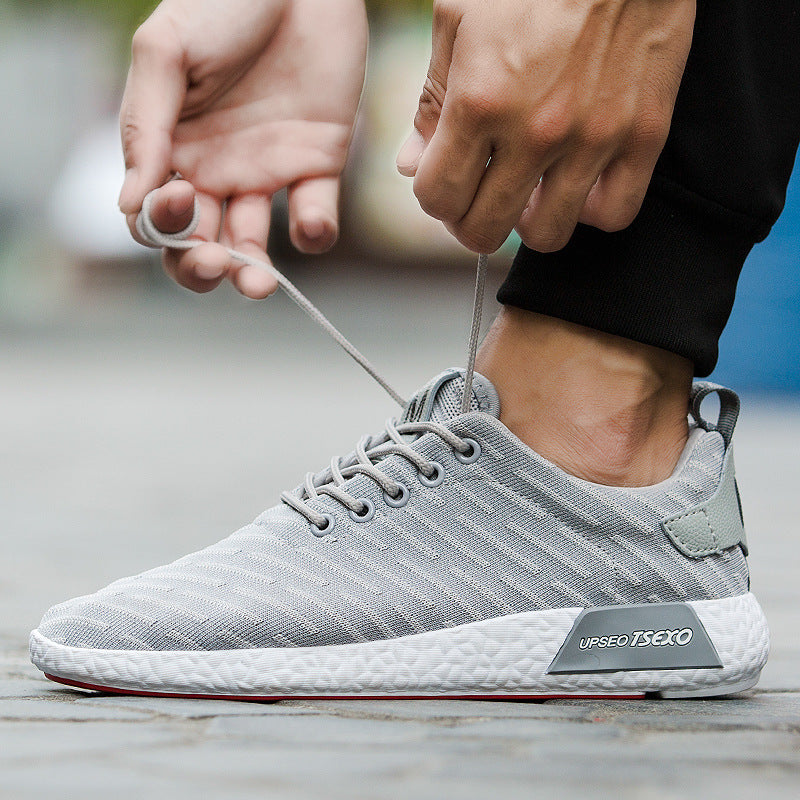 Primavera y otoño, nuevos zapatos casuales coreanos para hombres, zapatos para hombres, zapatos para correr de marea combinables, zapatos perezosos