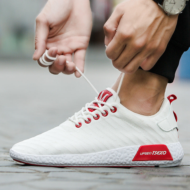 Primavera y otoño, nuevos zapatos casuales coreanos para hombres, zapatos para hombres, zapatos para correr de marea combinables, zapatos perezosos