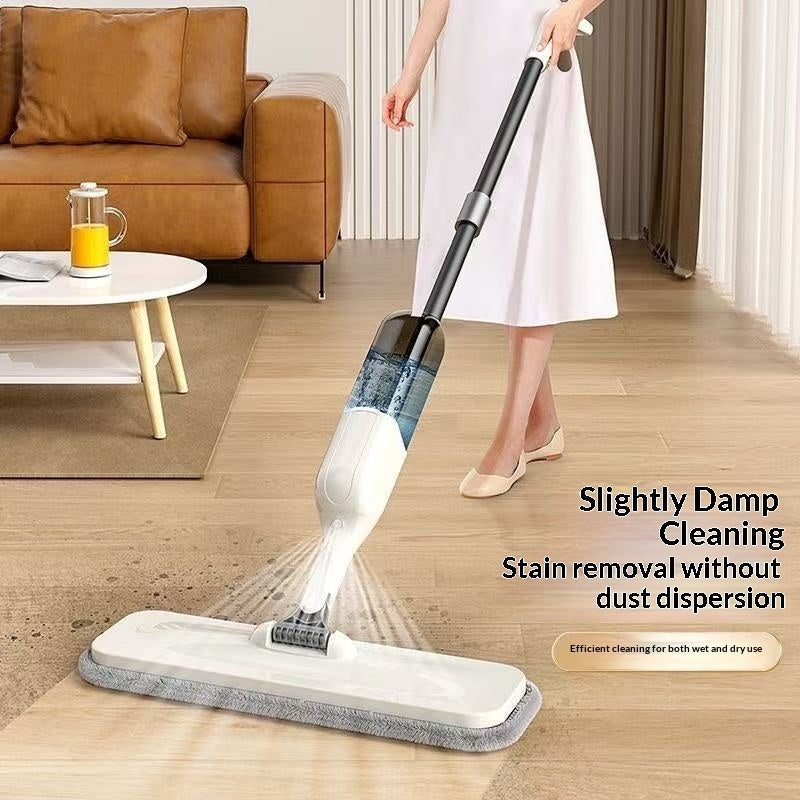 El trapeador en aerosol y el trapeador plano en aerosol limpian en una sola pasada. Adecuado tanto para limpieza en seco como en húmedo.