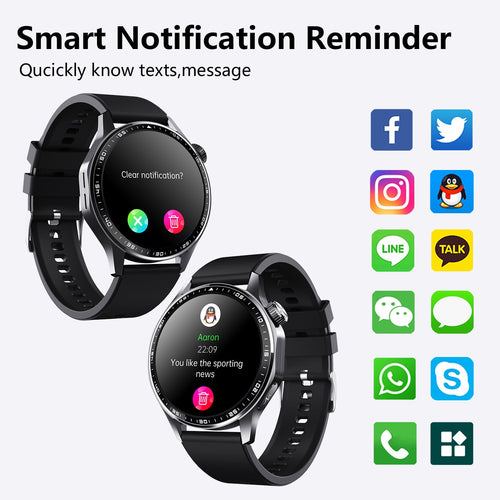 Smartwatch avanzado de salud y fitness con herramientas para gestionar el estrés y el sueño, app de ECG, SpO2 y frecuencia cardíaca 24/7.