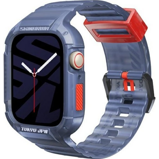 Skinarma Saido Tok Szíjjal Apple Watch 4/5/6/7/8/9/SE/SE2 - 44/45 mm, - Sötétkék ( )