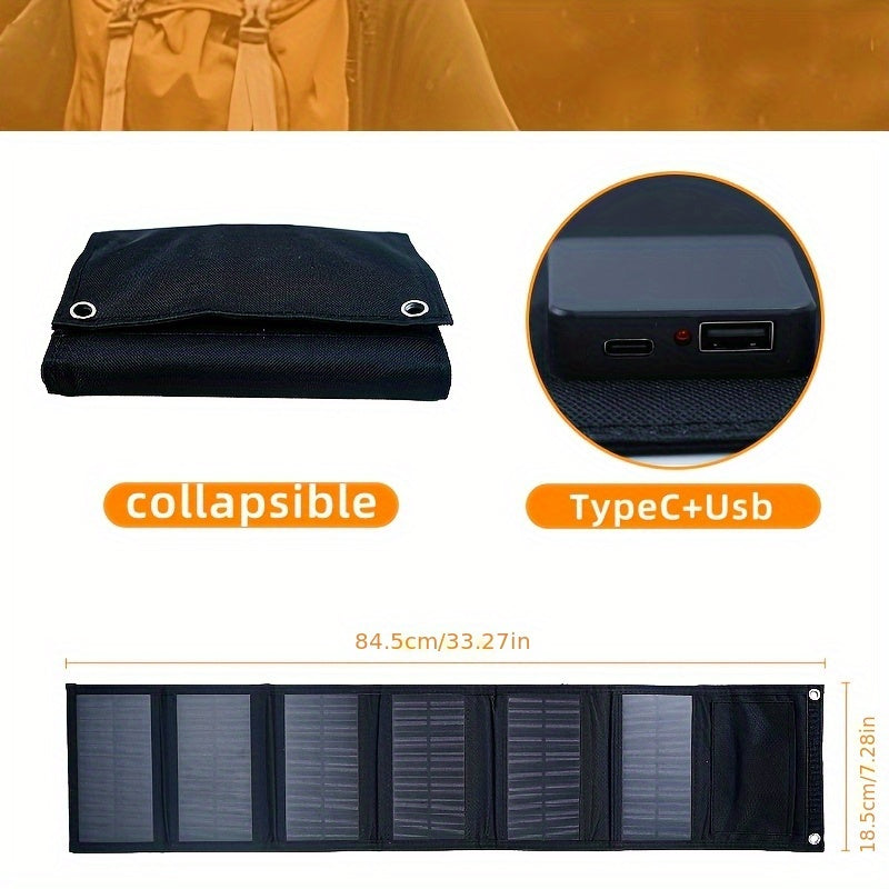 Panel de carga solar portátil plegable NNETM de 60 W