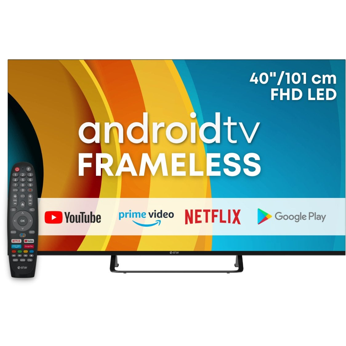eSTAR Android TV 40"/101cm 2K FHD LEDTV40A3T2 (LEDTV40A3T2)