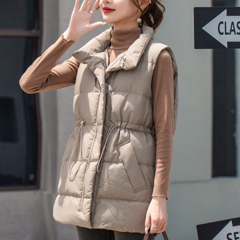 Women's Korean-style Short Duck Down Lightweight Down Vest