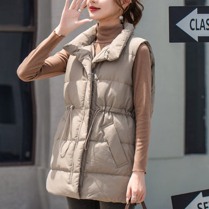 Women's Korean-style Short Duck Down Lightweight Down Vest