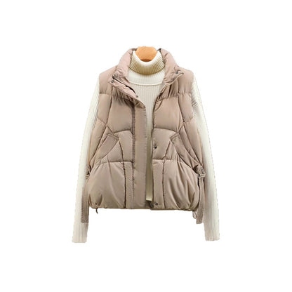 Women's Autumn Loose Outerwear Stand Collar Cotton Vest