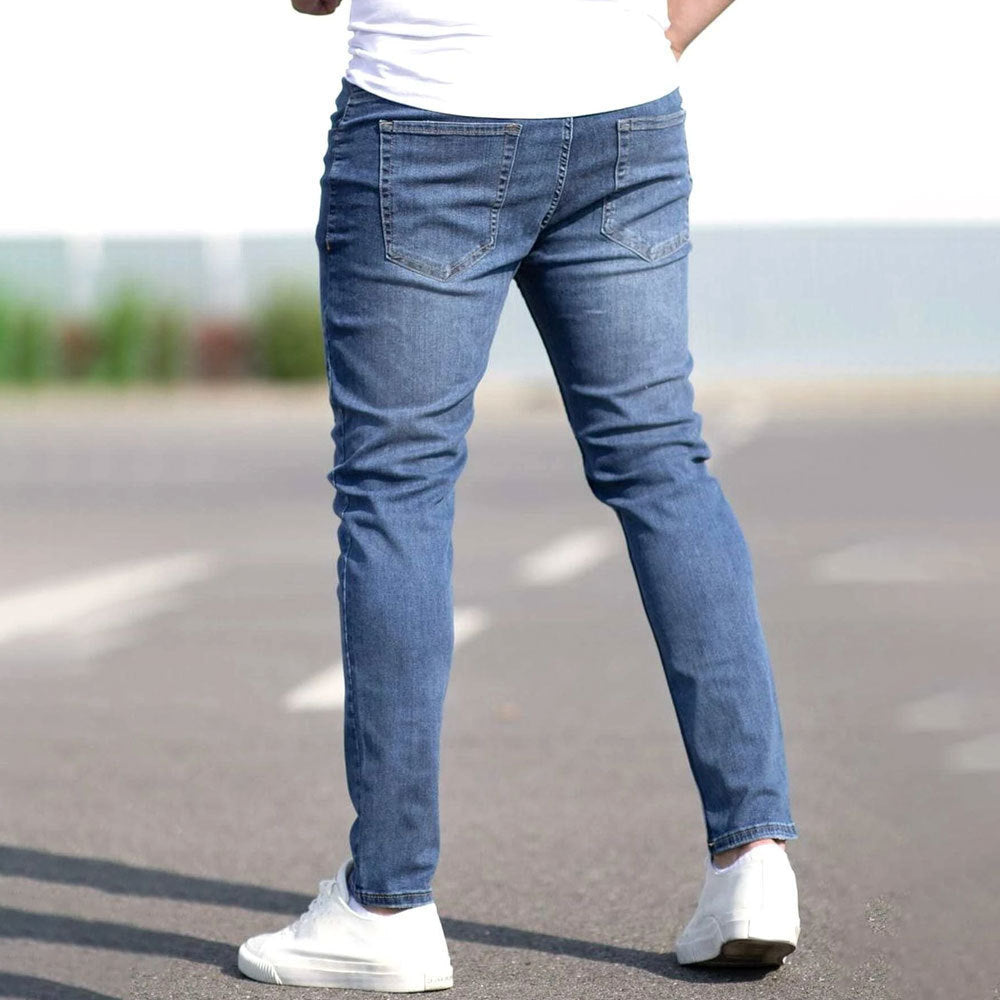 Men's Casual Versatile Ripped Denim Pants