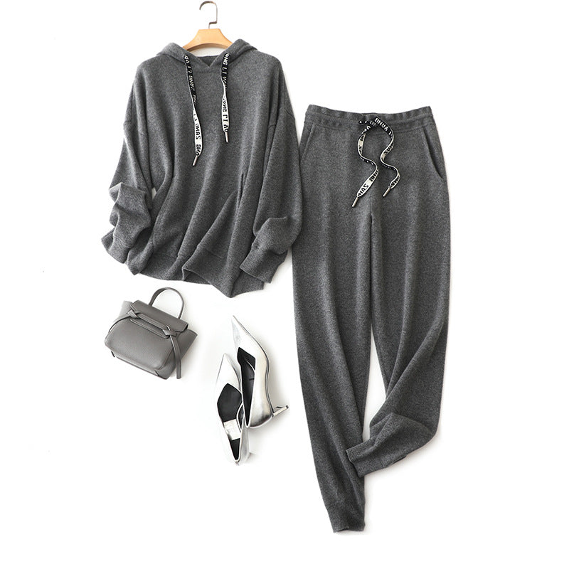 Traje de cachemira con capucha de oveja tibetana para otoño e invierno