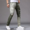 Popular Colorful Slim-fit Jeans From Europe And The US